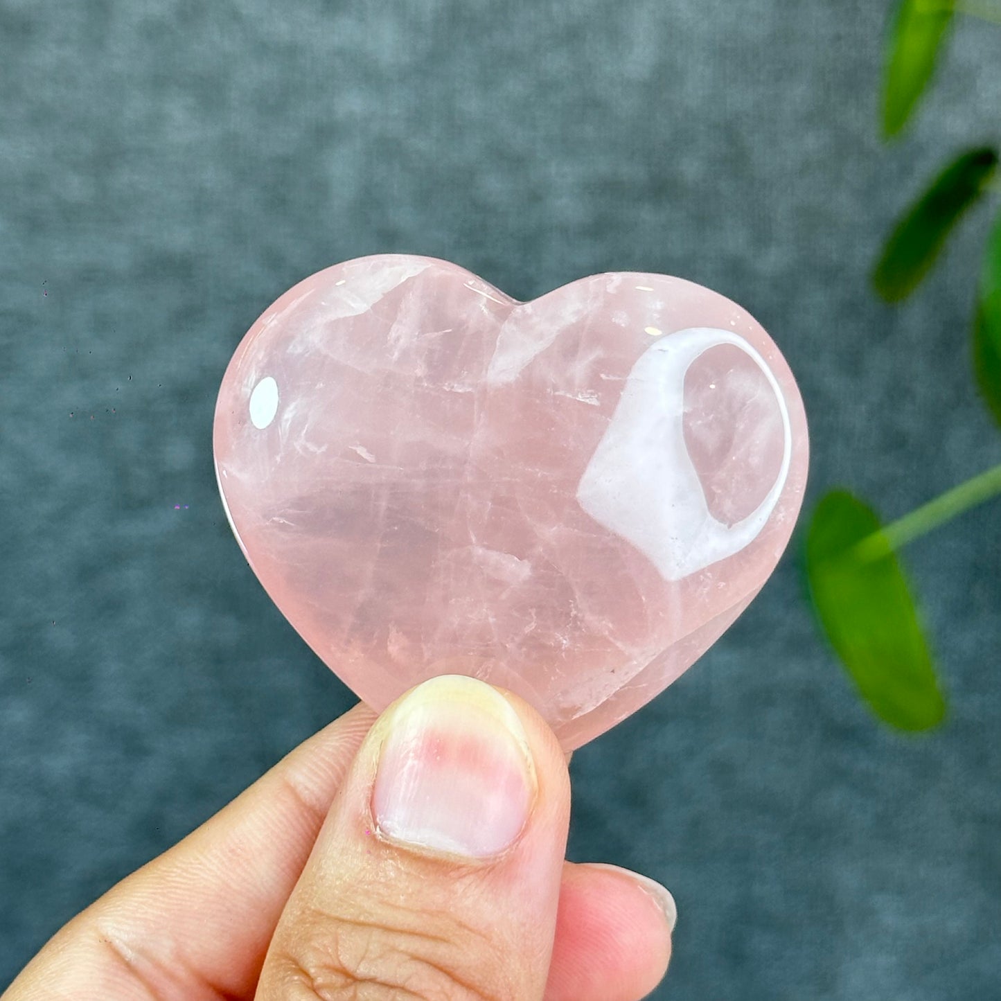 Natural Rose Quartz Heart