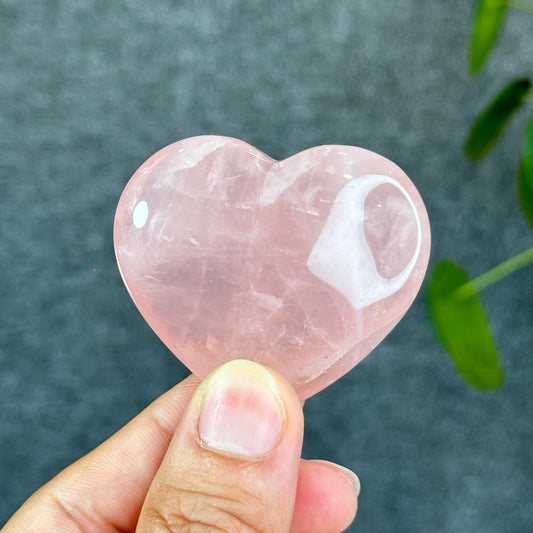 Natural Rose Quartz Heart