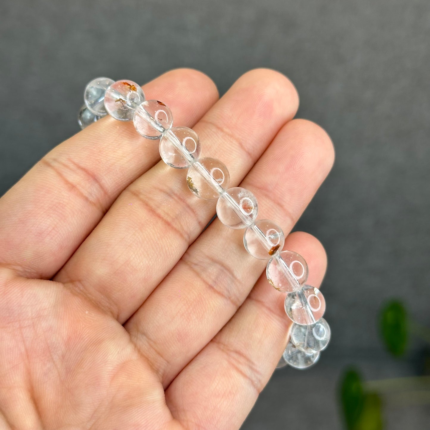 Natural Clear Quartz with Inclusion Size 8.8 mm