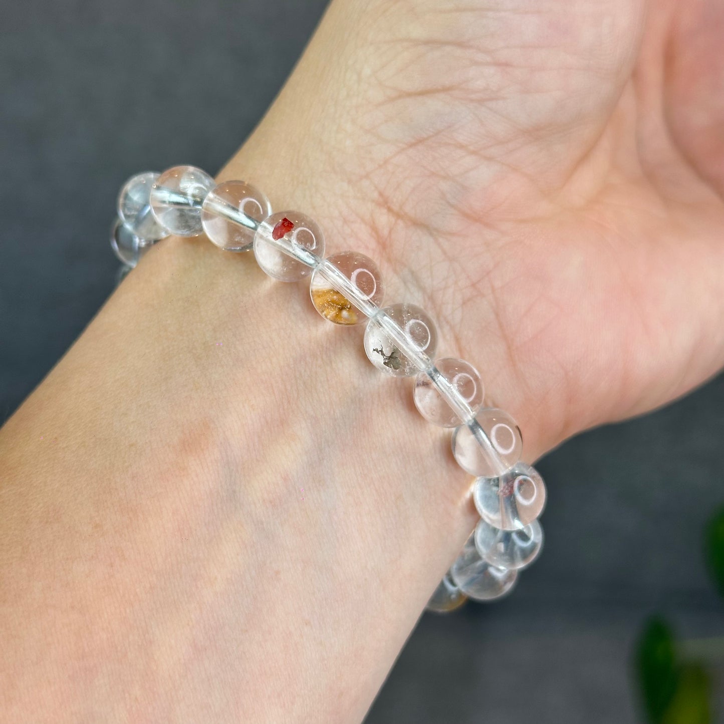 Natural Clear Quartz with Inclusion Size 8.8 mm