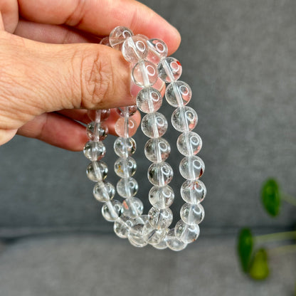 Natural Clear Quartz with Inclusion Size 8.8 mm