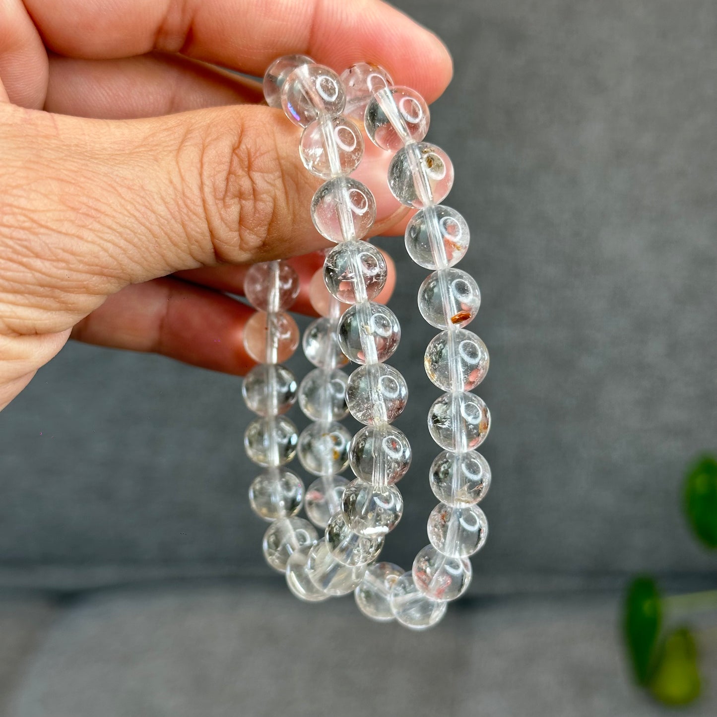 Natural Clear Quartz with Inclusion Size 8.8 mm