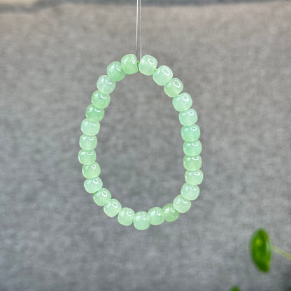 Natural Green Aventurine Barrel Bracelet Size 9 mm