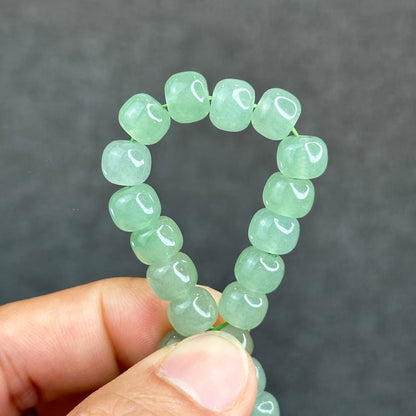 Natural Green Aventurine Barrel Bracelet Size 9 mm