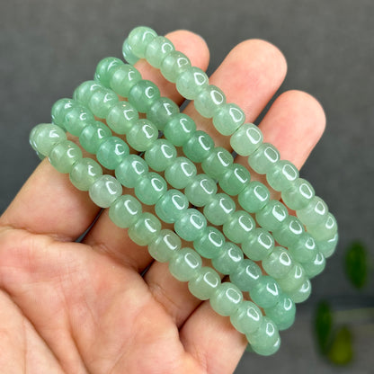 Natural Green Aventurine Barrel Bracelet Size 9 mm