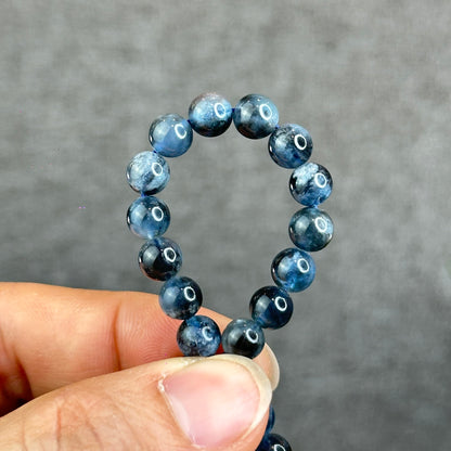 Natural Midnight Aquamarine Bracelet Size 6.5 mm