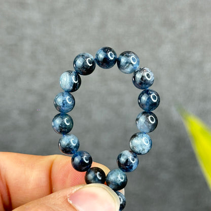 Natural Midnight Aquamarine Bracelet Size 6.5 mm