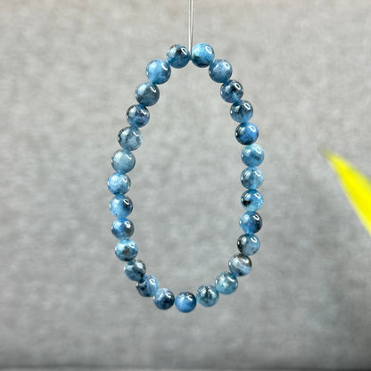 Natural Midnight Aquamarine Bracelet Size 7 mm