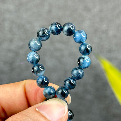 Natural Midnight Aquamarine Bracelet Size 7 mm