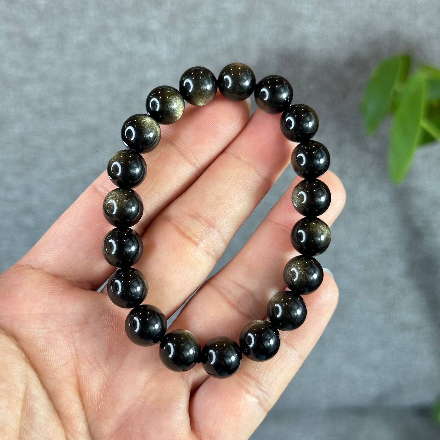 Natural Golden Obsidian VIP Bracelet Size 10 mm