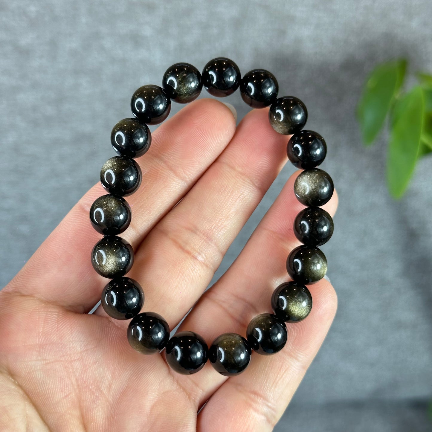 Natural Golden Obsidian VIP Bracelet Size 10 mm
