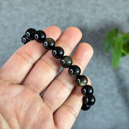 Natural Golden Obsidian VIP Bracelet Size 10 mm