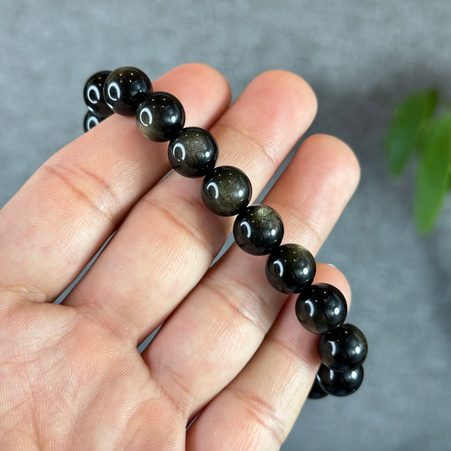 Natural Golden Obsidian VIP Bracelet Size 10 mm