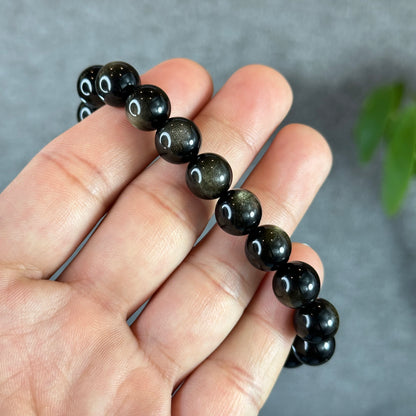 Natural Golden Obsidian VIP Bracelet Size 10 mm