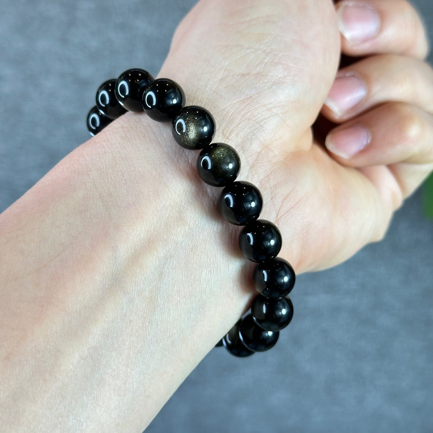 Natural Golden Obsidian VIP Bracelet Size 10 mm