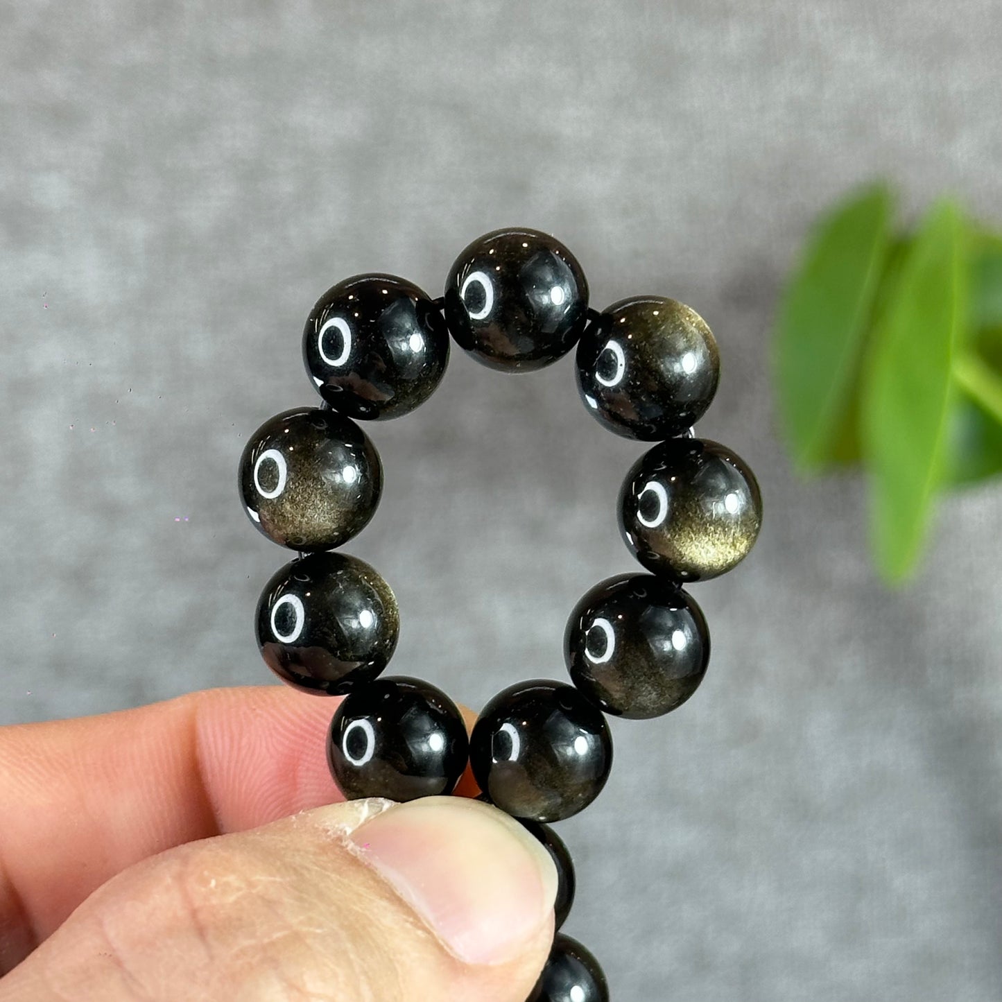 Natural Golden Obsidian VIP Bracelet Size 10 mm