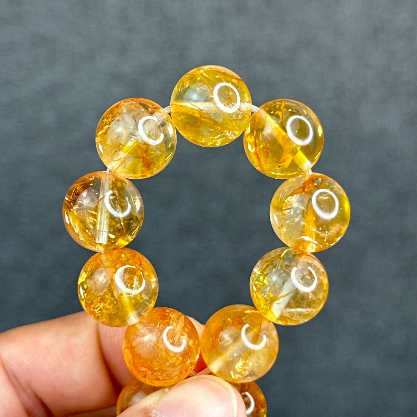 Natural Colourful Golden Healer Bracelet Size 13.5 mm