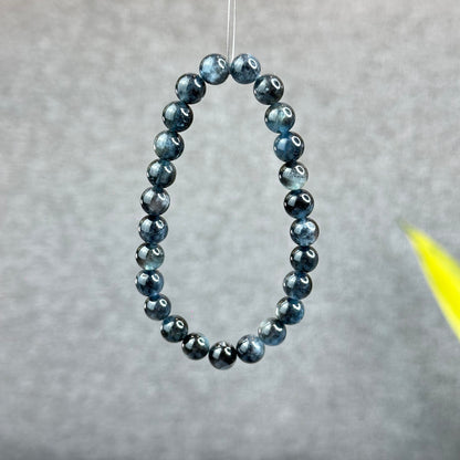 Natural Midnight Aquamarine VIP Bracelet Size  7.5 mm