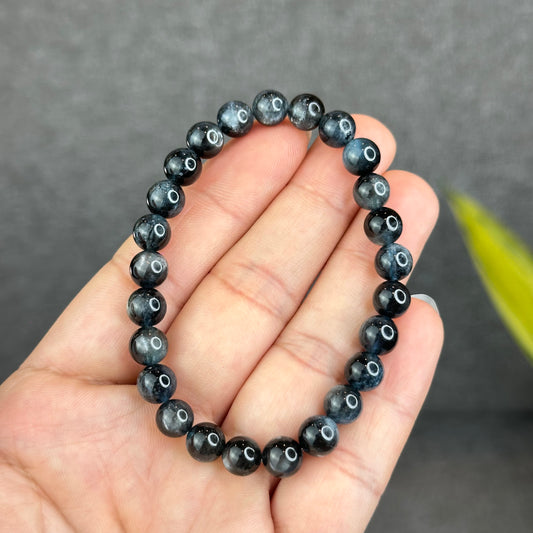 Natural Midnight Aquamarine VIP Bracelet Size  7.5 mm
