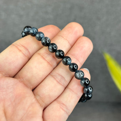 Natural Midnight Aquamarine VIP Bracelet Size  7.5 mm