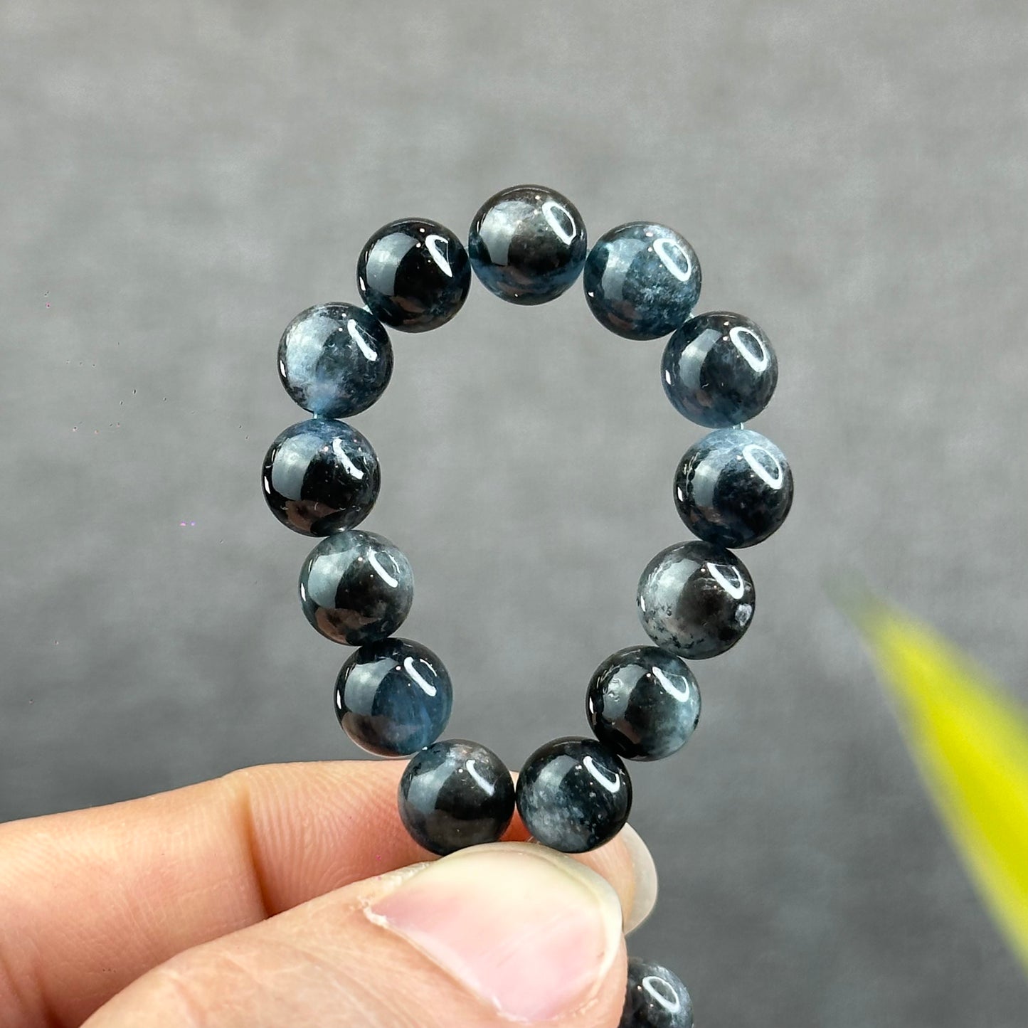 Natural Midnight Aquamarine VIP Bracelet Size  7.5 mm