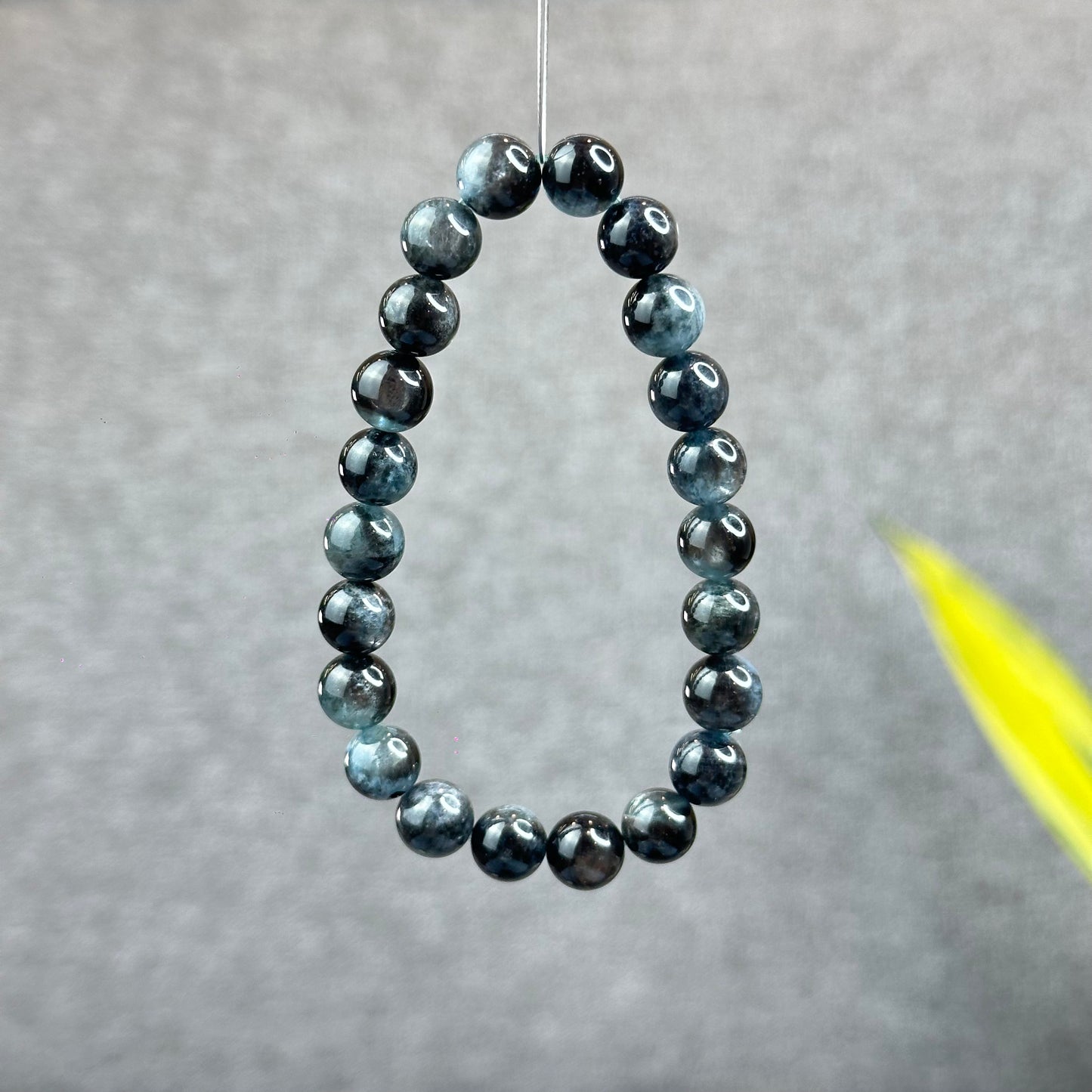 Natural Midnight Aquamarine Bracelet Size 8 mm