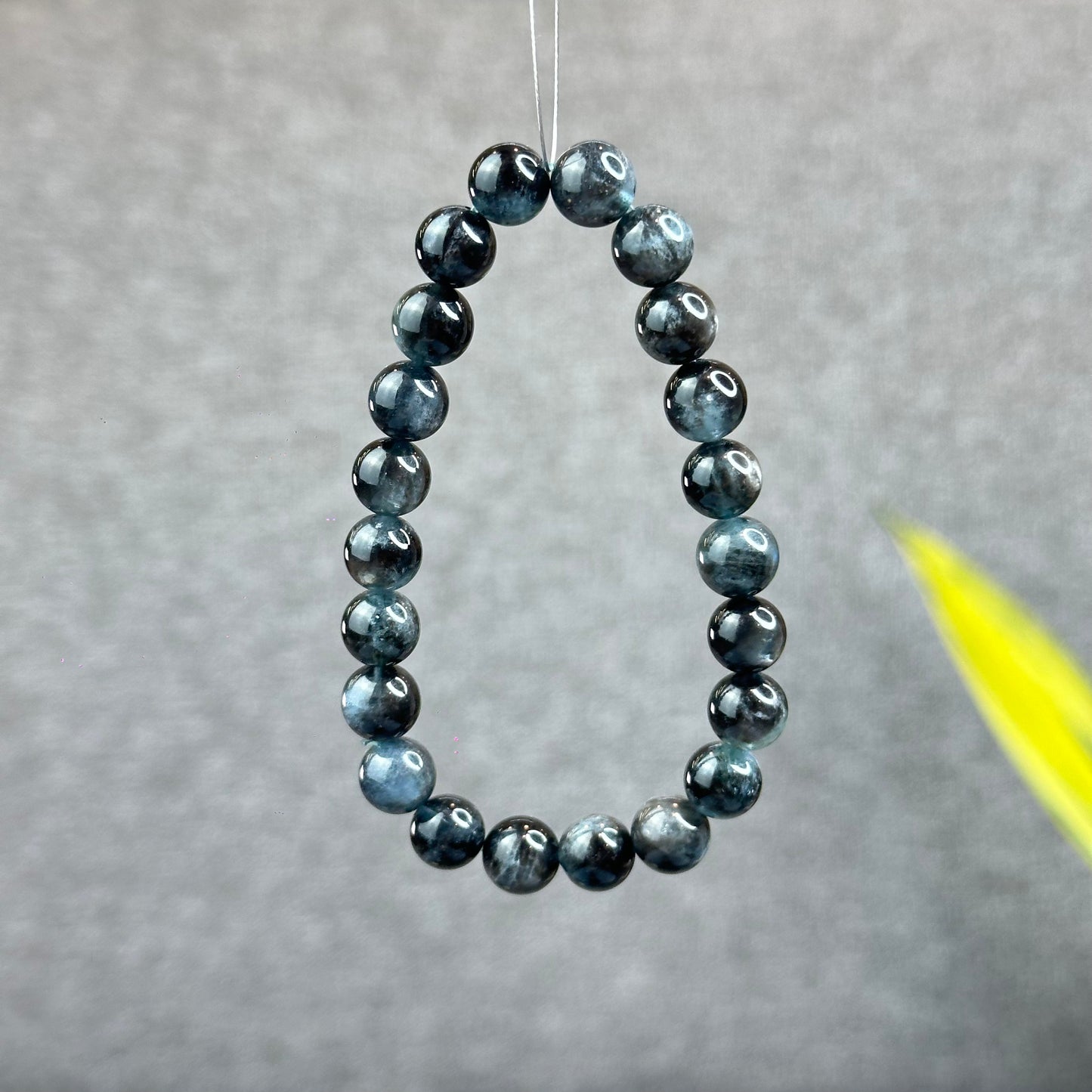 Natural Midnight Aquamarine Bracelet Size 8 mm