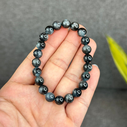 Natural Midnight Aquamarine Bracelet Size 8 mm