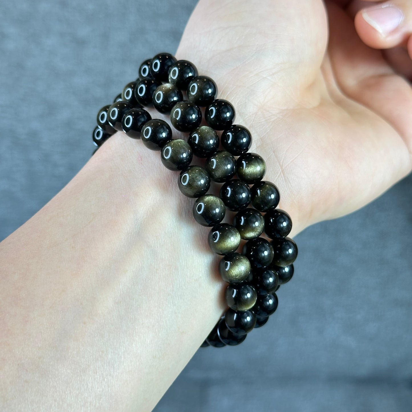 Natural Golden Obsidian VIP Bracelet Size 8 mm