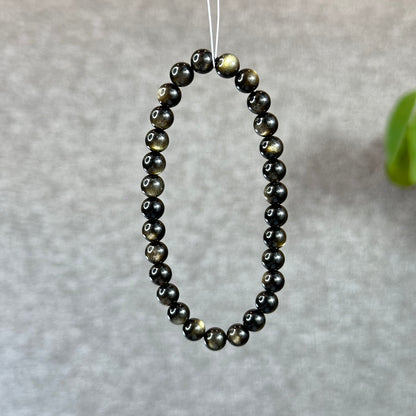 Natural Golden Obsidian VIP Bracelet Size 6 mm