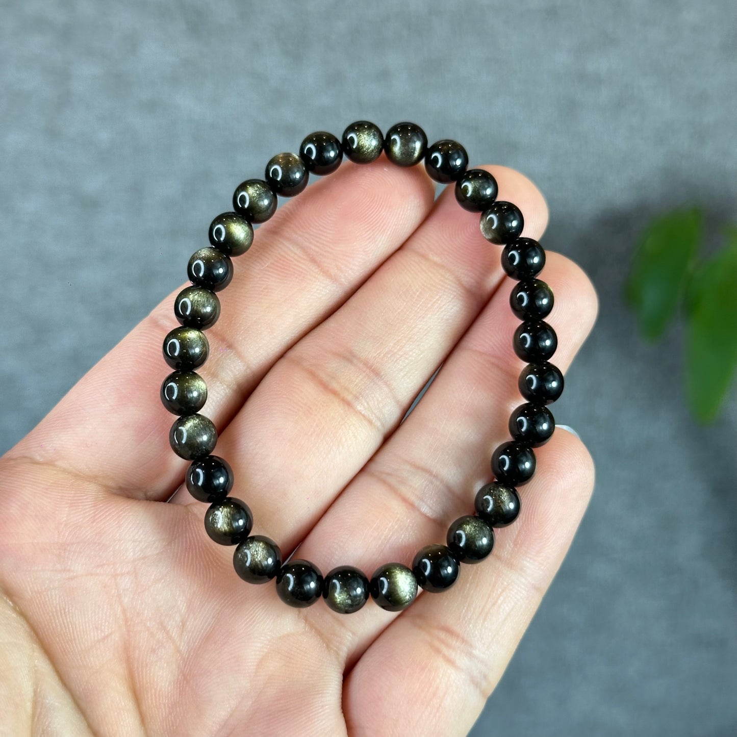 Natural Golden Obsidian VIP Bracelet Size 6 mm