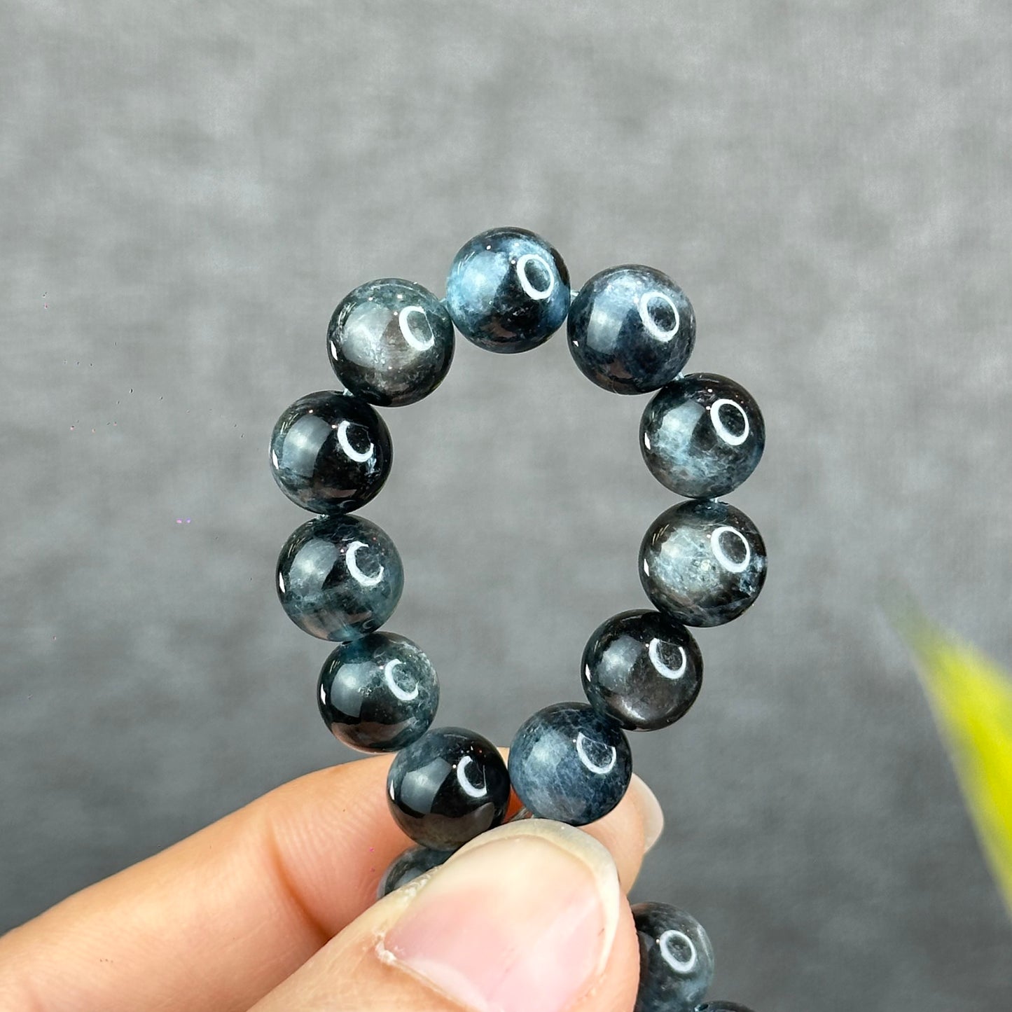 Natural Midnight Aquamarine Bracelet Size 8 mm