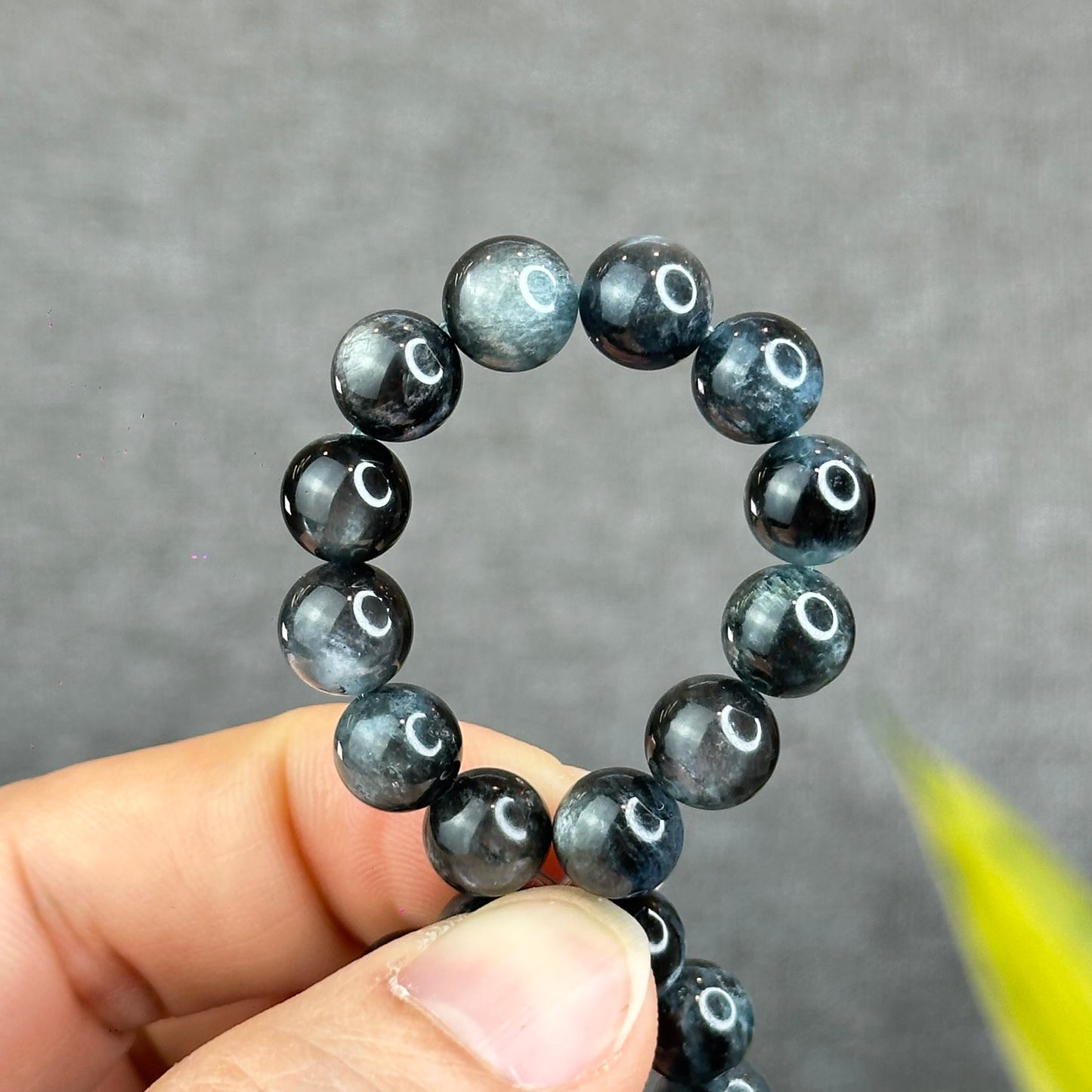 Natural Midnight Aquamarine Bracelet Size 8 mm