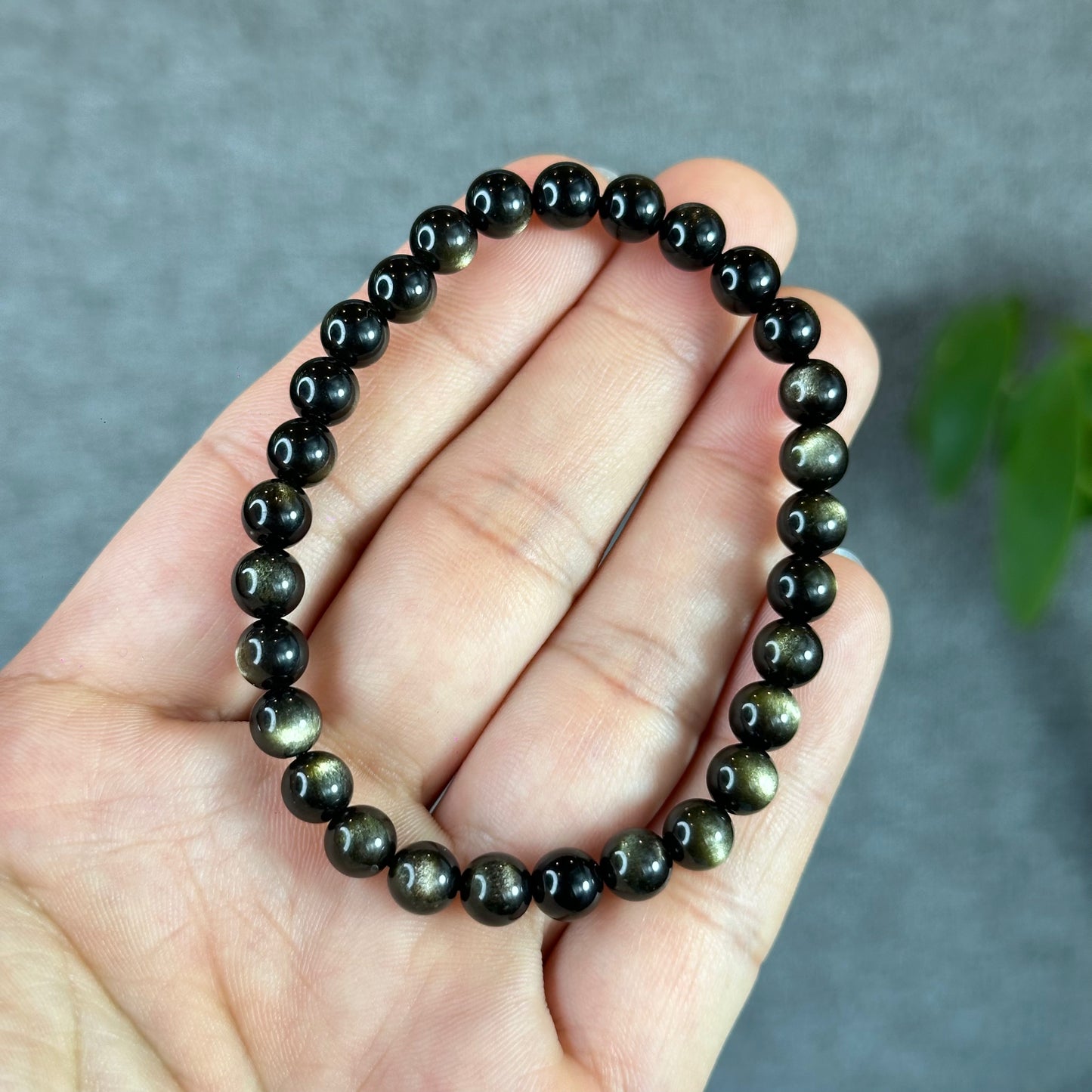 Natural Golden Obsidian VIP Bracelet Size 6 mm