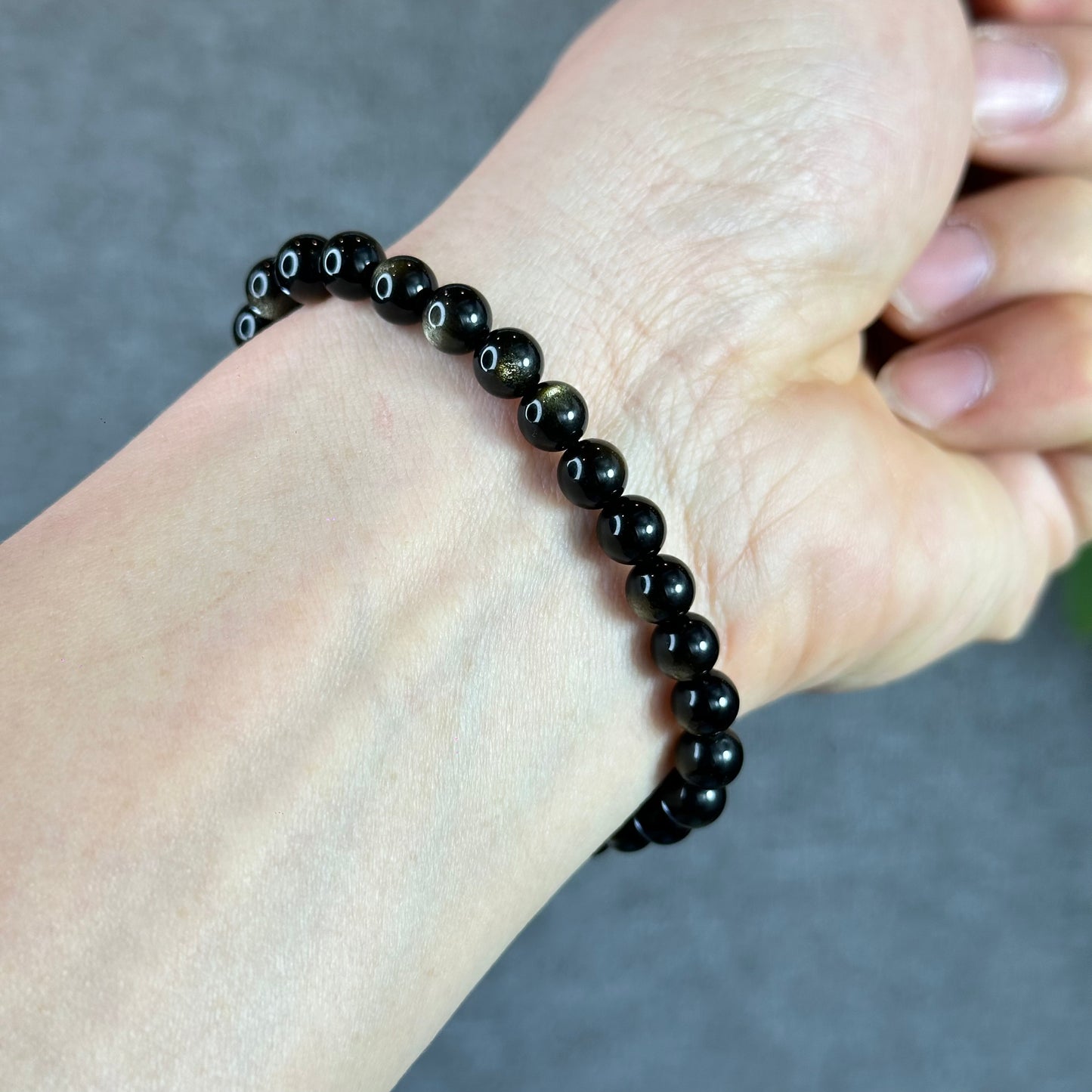 Natural Golden Obsidian VIP Bracelet Size 6 mm