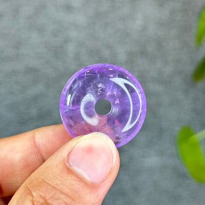 Natural Amethsyt Donut Charm
