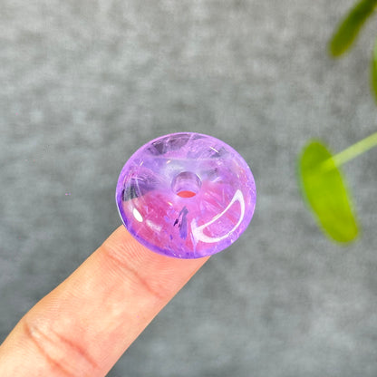Natural Amethsyt Donut Charm