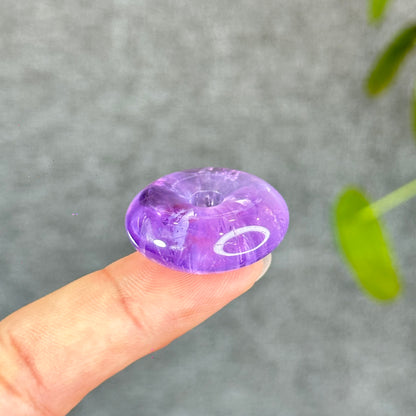 Natural Amethsyt Donut Charm