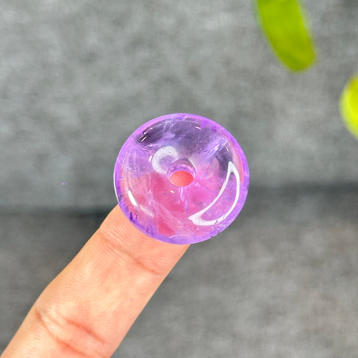Natural Amethsyt Donut Charm