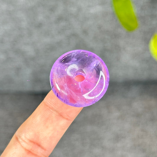 Natural Amethsyt Donut Charm
