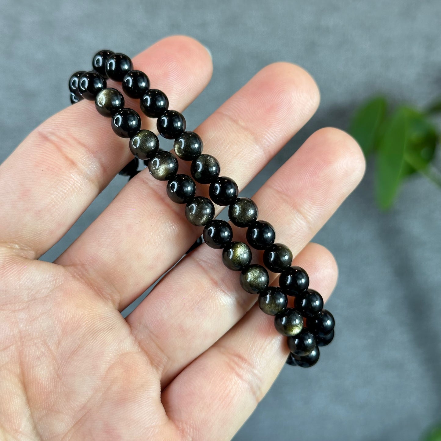 Natural Golden Obsidian VIP Bracelet Size 6 mm