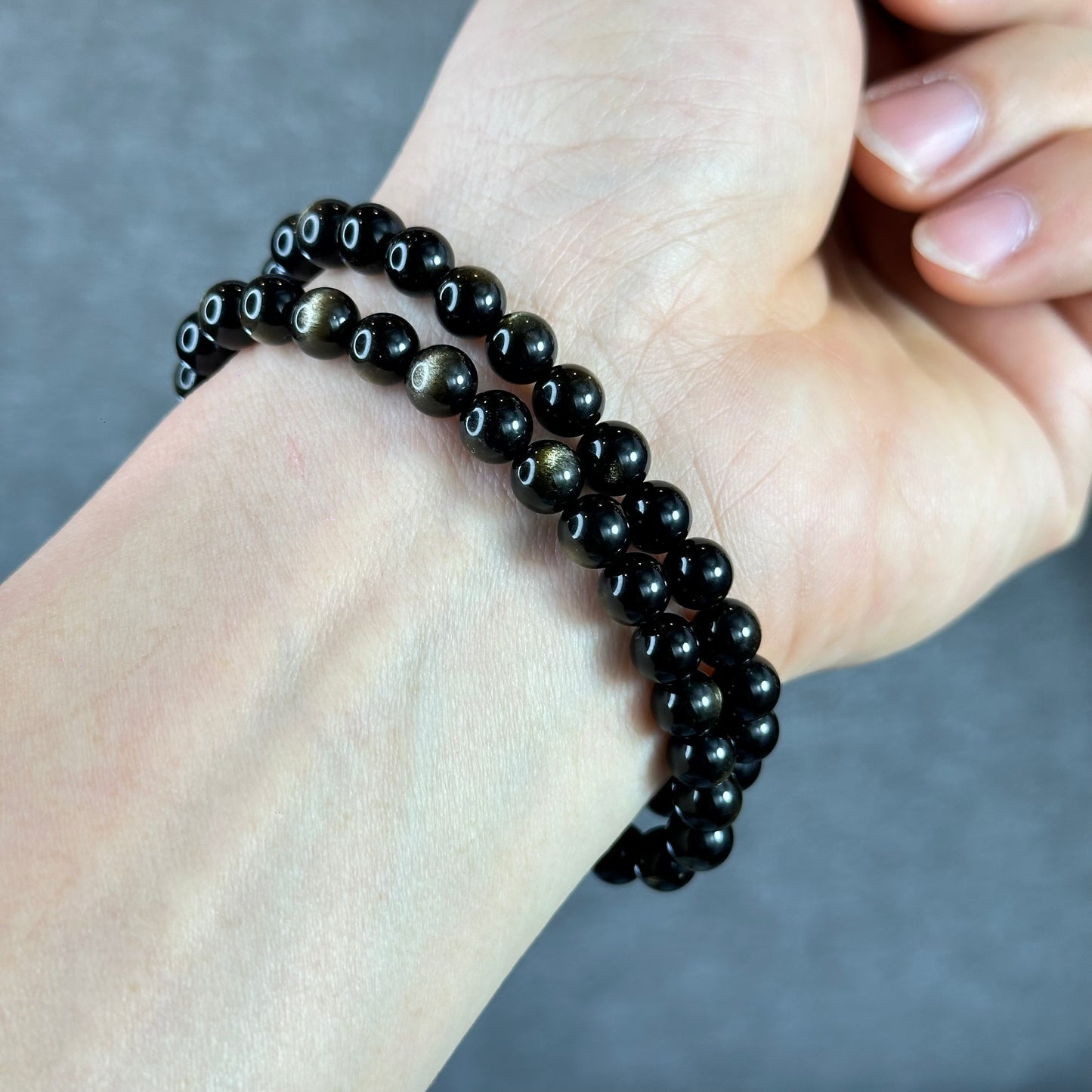 Natural Golden Obsidian VIP Bracelet Size 6 mm