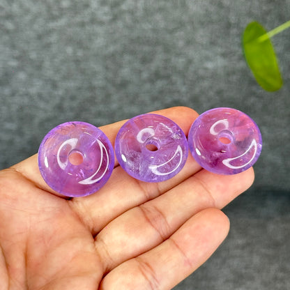 Natural Amethsyt Donut Charm
