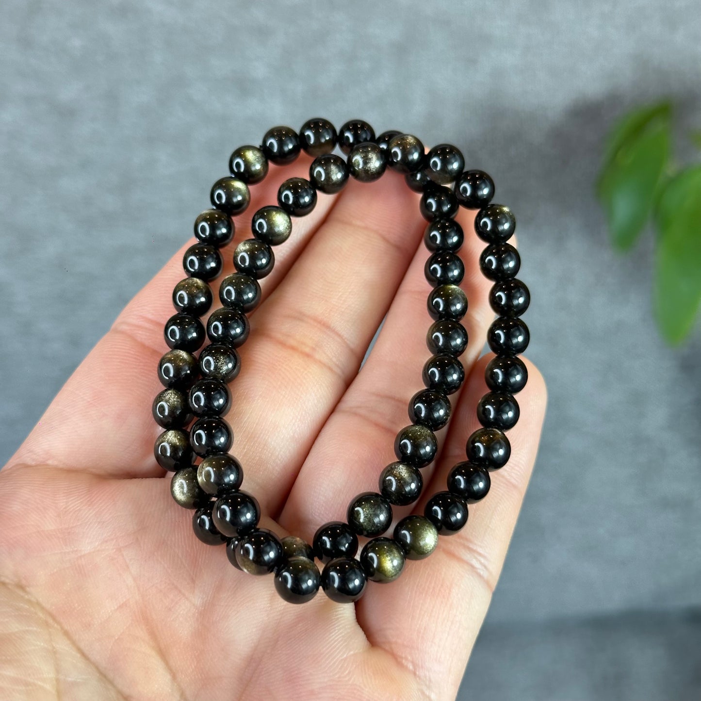 Natural Golden Obsidian VIP Bracelet Size 6 mm