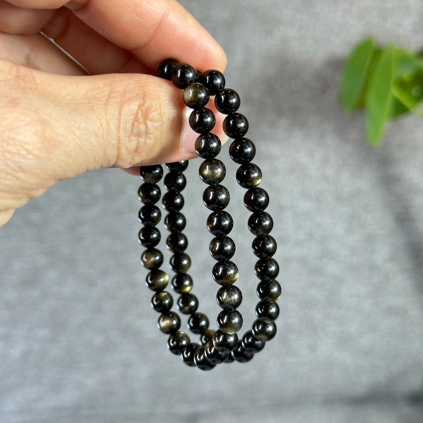 Natural Golden Obsidian VIP Bracelet Size 6 mm