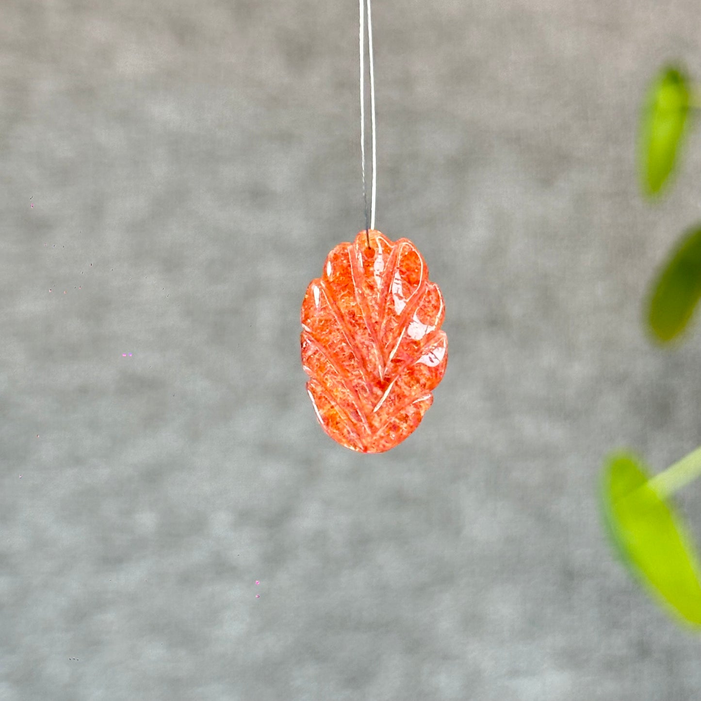 Natural Gold Sunstone Fox Charm