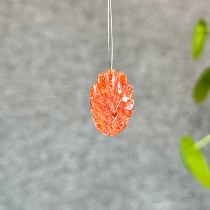 Natural Gold Sunstone Fox Charm