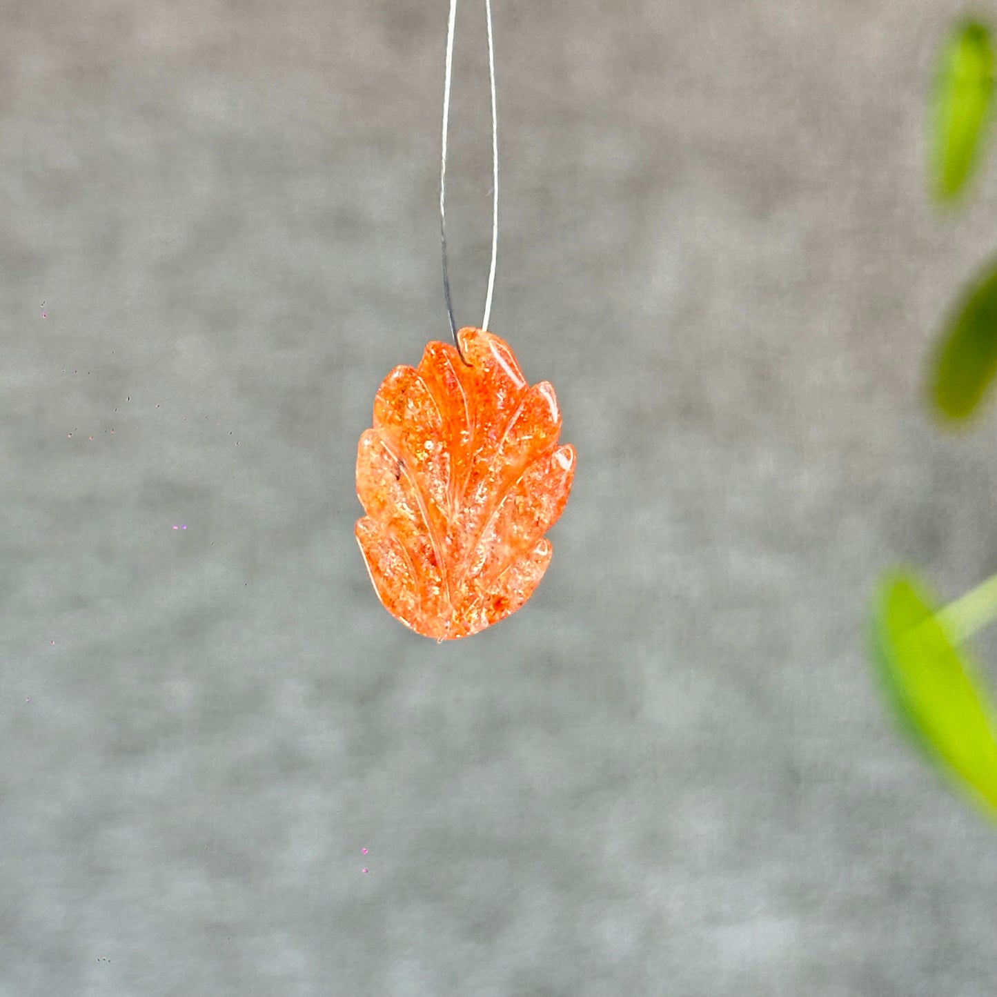 Natural Gold Sunstone Fox Charm