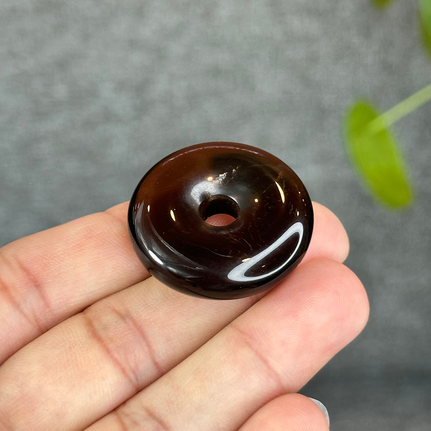 Natural Smokey Quartz Donut