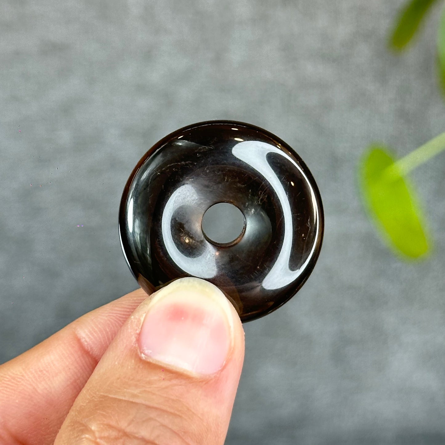 Natural Smokey Quartz Donut
